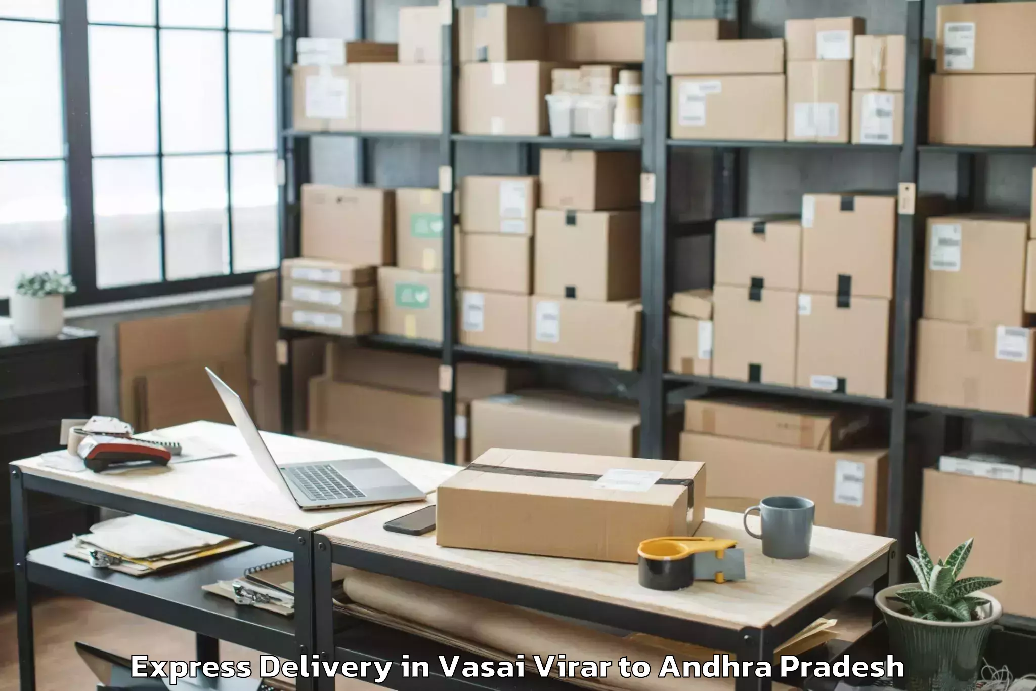 Leading Vasai Virar to Vijayawada Airport Vga Express Delivery Provider